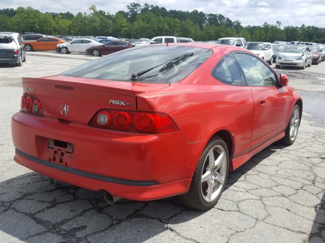 JH4DC53046S017901 - 2006 ACURA RSX TYPE-S RED photo 4