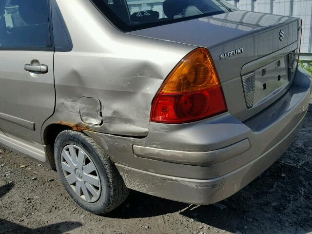 JS2RA61S955250571 - 2005 SUZUKI AERIO S SILVER photo 9