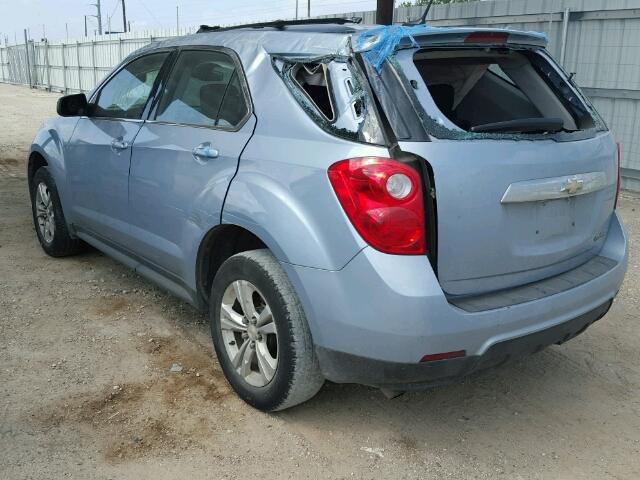 2GNALAEK8E6200075 - 2014 CHEVROLET EQUINOX BLUE photo 3