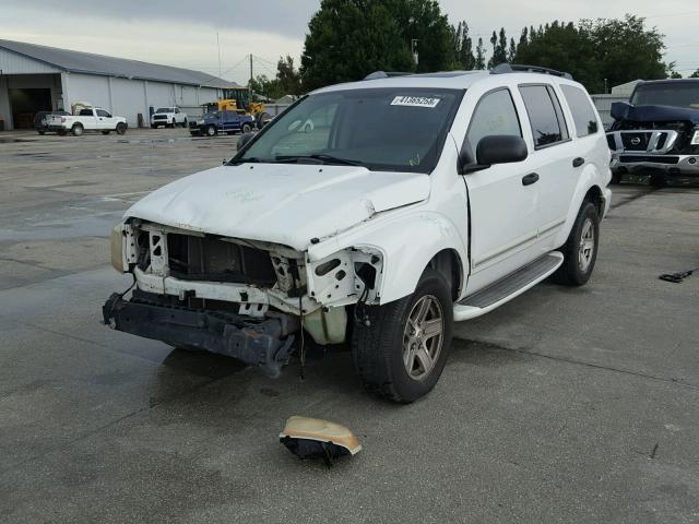 1D8HB58D54F116901 - 2004 DODGE DURANGO LI WHITE photo 2