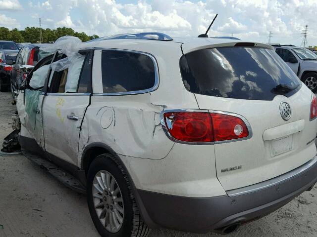 5GAKRAED3BJ253229 - 2011 BUICK ENCLAVE CX WHITE photo 3