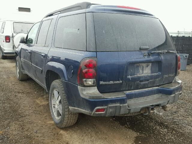 1GNET16S346134653 - 2004 CHEVROLET TRAILBLAZE BLUE photo 3