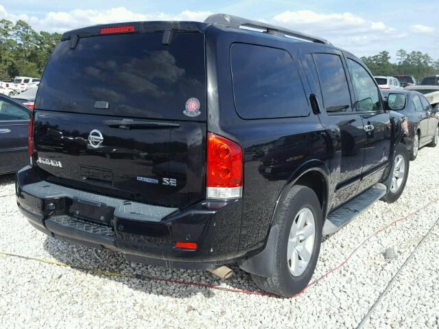 5N1BA0NDXAN605659 - 2010 NISSAN ARMADA BLACK photo 4