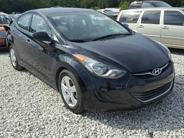 5NPDH4AE0DH373690 - 2013 HYUNDAI ELANTRA BLACK photo 1