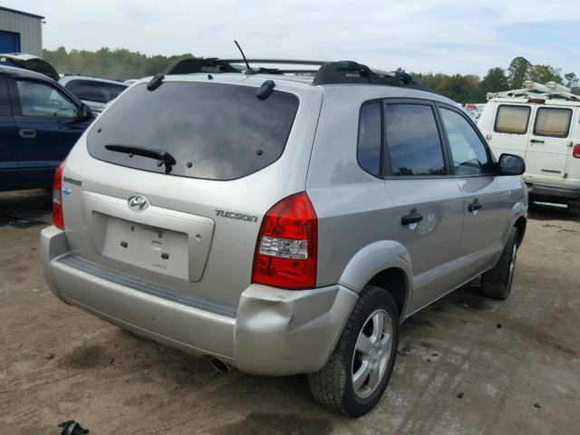 KM8JM12B26U433197 - 2006 HYUNDAI TUCSON GL GRAY photo 4