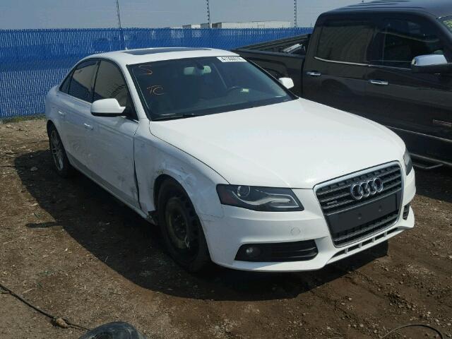 WAUMFAFL7AN012168 - 2010 AUDI A4 PRESTIG WHITE photo 1