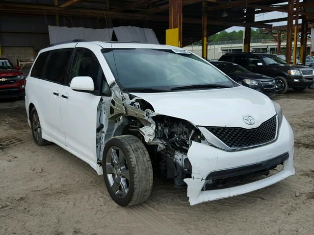 5TDXK3DC9ES414400 - 2014 TOYOTA SIENNA SPO WHITE photo 1