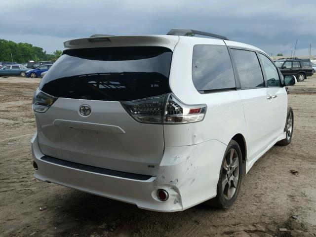 5TDXK3DC9ES414400 - 2014 TOYOTA SIENNA SPO WHITE photo 4