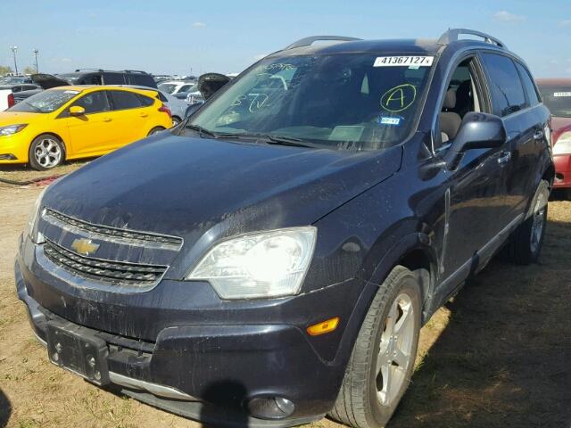 3GNAL3EK6ES527314 - 2014 CHEVROLET CAPTIVA LT BLUE photo 2