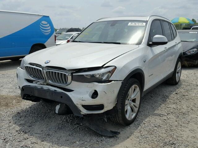 5UXWY3C55F0E95642 - 2015 BMW X3 XDRIVE2 WHITE photo 2