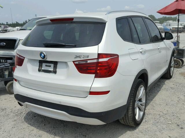 5UXWY3C55F0E95642 - 2015 BMW X3 XDRIVE2 WHITE photo 4
