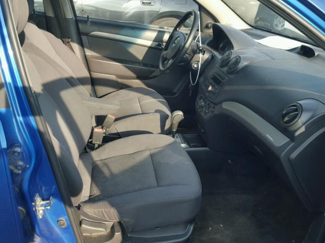 KL1TD56648B214846 - 2008 CHEVROLET AVEO BASE Կապույտ լուսանկար 5