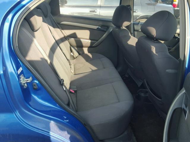 KL1TD56648B214846 - 2008 CHEVROLET AVEO BASE Կապույտ լուսանկար 6