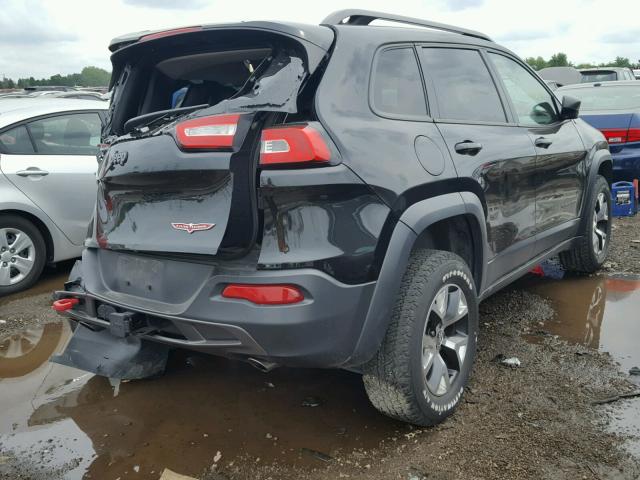 1C4PJMBS3EW132417 - 2014 JEEP CHEROKEE T BLACK photo 4