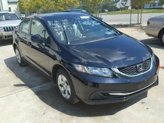 19XFB2F54DE205000 - 2013 HONDA CIVIC BLACK photo 1