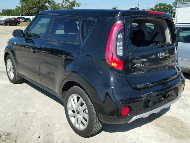 KNDJP3A59H7428566 - 2017 KIA SOUL + BLACK photo 3