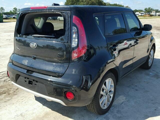 KNDJP3A59H7428566 - 2017 KIA SOUL + BLACK photo 4