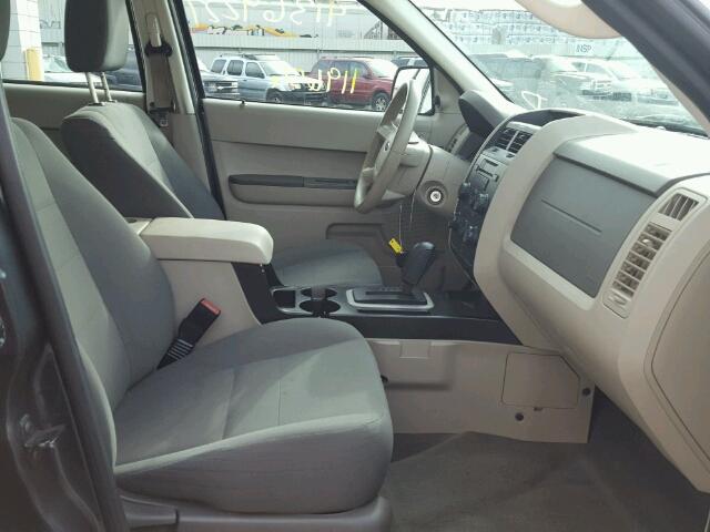 1FMCU02789KB93832 - 2009 FORD ESCAPE GRAY photo 5
