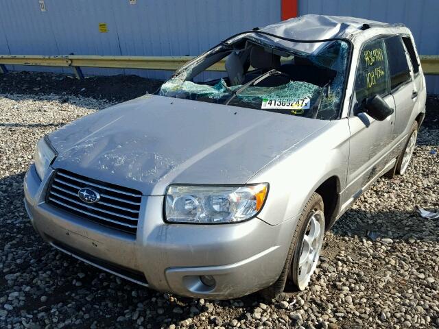 JF1SG63667H732139 - 2007 SUBARU FORESTER 2 SILVER photo 2