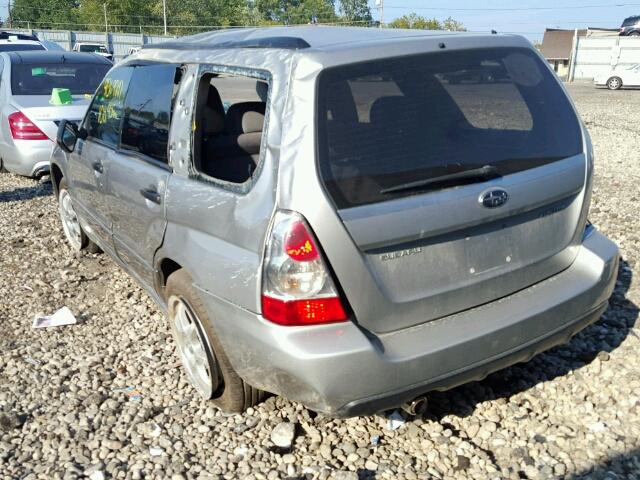 JF1SG63667H732139 - 2007 SUBARU FORESTER 2 SILVER photo 3