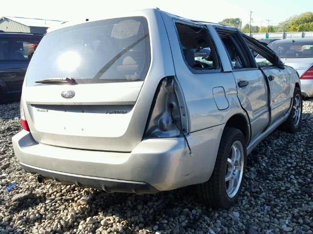 JF1SG63667H732139 - 2007 SUBARU FORESTER 2 SILVER photo 4