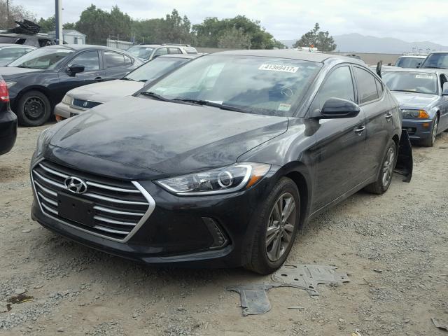 5NPD84LF0HH173212 - 2017 HYUNDAI ELANTRA SE BLACK photo 2