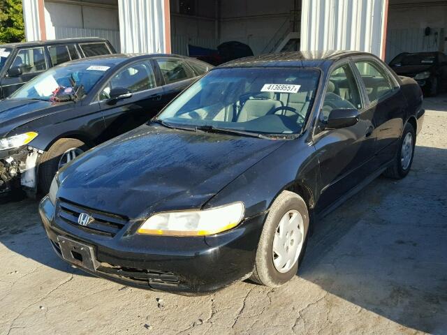 1HGCG16442A050973 - 2002 HONDA ACCORD BLACK photo 2