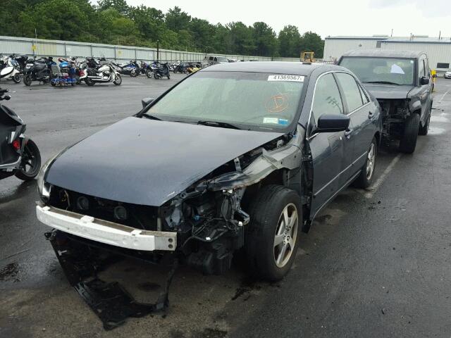 JHMCN36595C009402 - 2005 HONDA ACCORD HYB GRAY photo 2