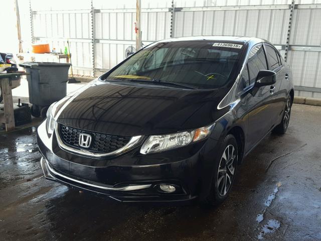 19XFB2F93DE031438 - 2013 HONDA CIVIC EXL შავი ფოტო 2