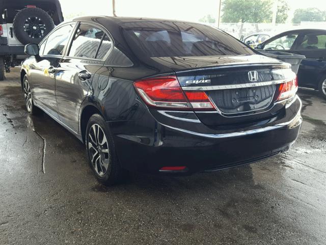 19XFB2F93DE031438 - 2013 HONDA CIVIC EXL შავი ფოტო 3