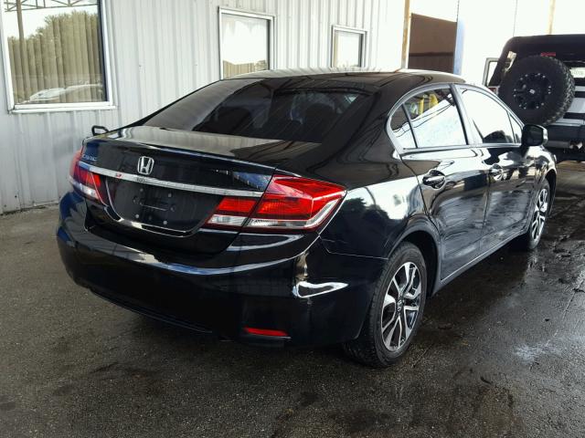 19XFB2F93DE031438 - 2013 HONDA CIVIC EXL შავი ფოტო 4