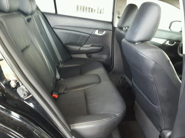 19XFB2F93DE031438 - 2013 HONDA CIVIC EXL შავი ფოტო 6