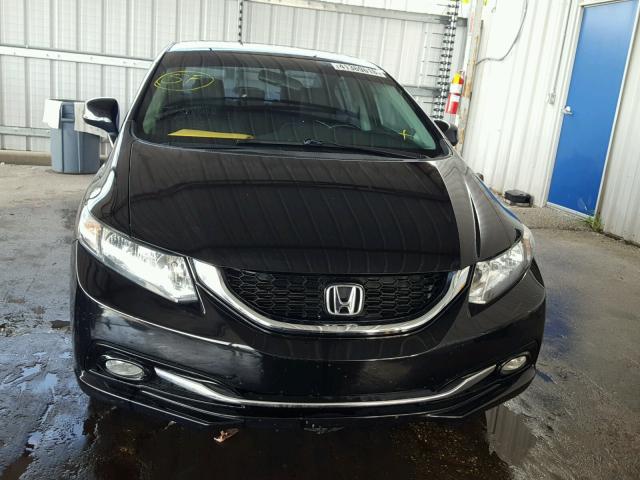 19XFB2F93DE031438 - 2013 HONDA CIVIC EXL შავი ფოტო 9