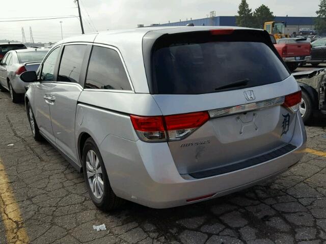 5FNRL5H62EB087445 - 2014 HONDA ODYSSEY EX SILVER photo 3