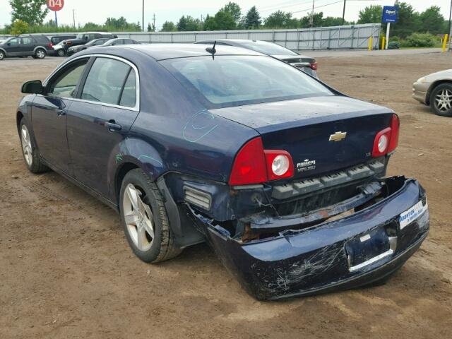 1G1ZG57B394113723 - 2009 CHEVROLET MALIBU LS ლურჯი ფოტო 3
