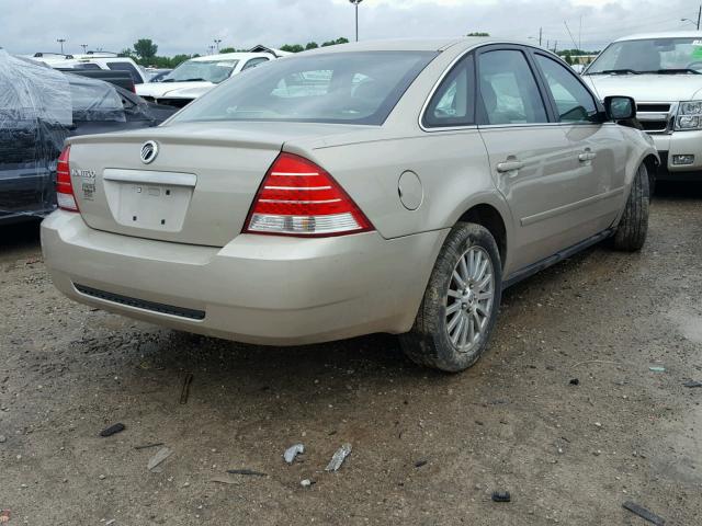 1MEFM42125G615027 - 2005 MERCURY MONTEGO PR 米色 照片 4