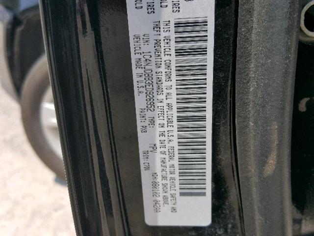 1C4NJDBB3ED926952 - 2014 JEEP COMPASS SP BLACK photo 10