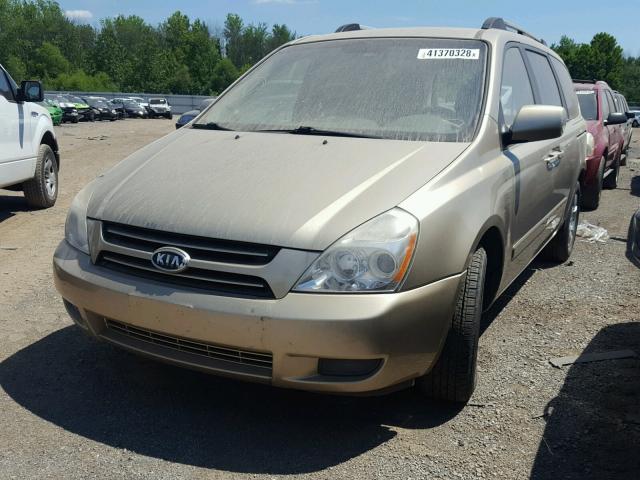 KNDMB233876116017 - 2007 KIA SEDONA EX GOLD photo 2