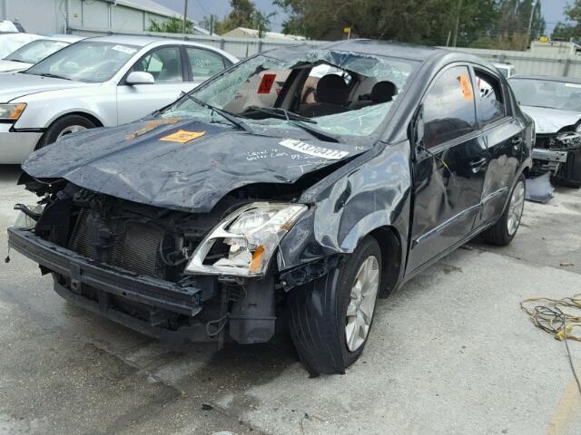 3N1AB6AP2BL602551 - 2011 NISSAN SENTRA BLACK photo 2