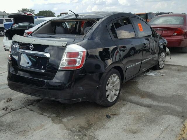 3N1AB6AP2BL602551 - 2011 NISSAN SENTRA BLACK photo 4