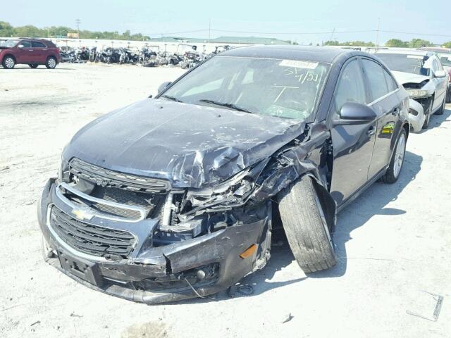 1G1PG5SB7F7204468 - 2015 CHEVROLET CRUZE BLUE photo 2