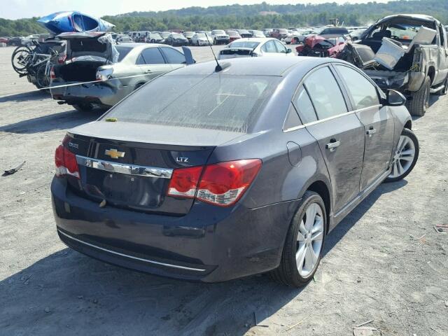 1G1PG5SB7F7204468 - 2015 CHEVROLET CRUZE BLUE photo 4