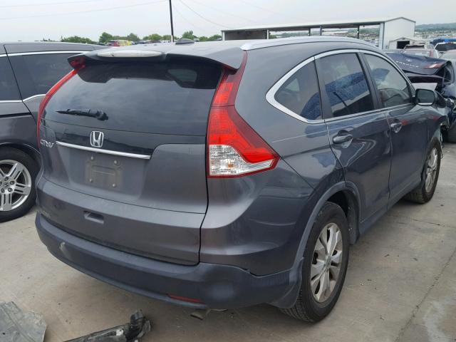 5J6RM3H72CL001808 - 2012 HONDA CR-V EXL BLUE photo 4