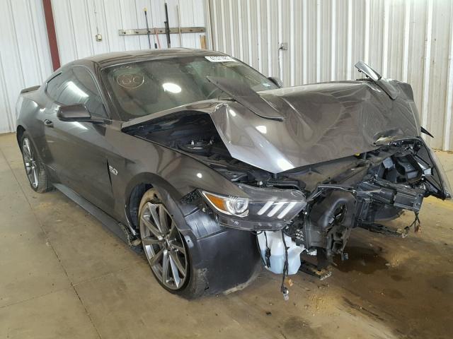 1FA6P8CF6F5375929 - 2015 FORD MUSTANG GT CHARCOAL photo 1