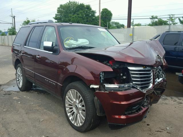5LMJJ2LT6GEL06645 - 2016 LINCOLN NAVIGATOR 栗色 照片 1