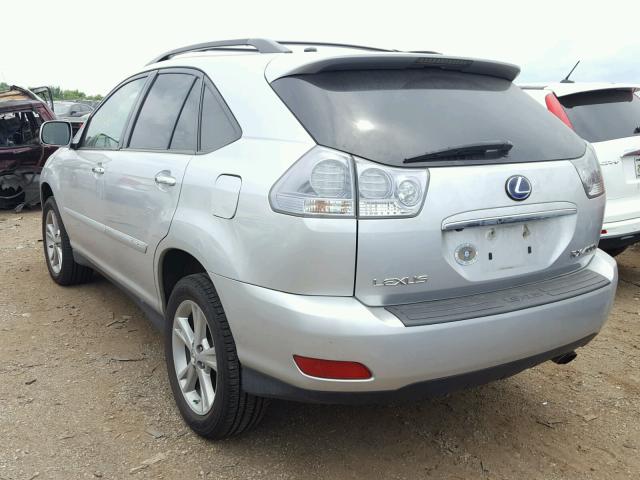 JTJHW31U182862841 - 2008 LEXUS RX 400H SILVER photo 3