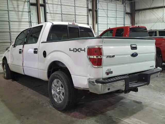 1FTFW1EFXCKD68156 - 2012 FORD F150 SUPER WHITE photo 3