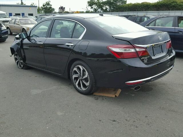 1HGCR3F8XHA038196 - 2017 HONDA ACCORD EXL BLACK photo 3