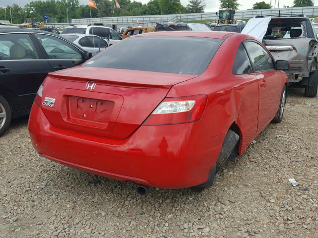 2HGFG129X8H518794 - 2008 HONDA CIVIC EXL წითელი ფოტო 4