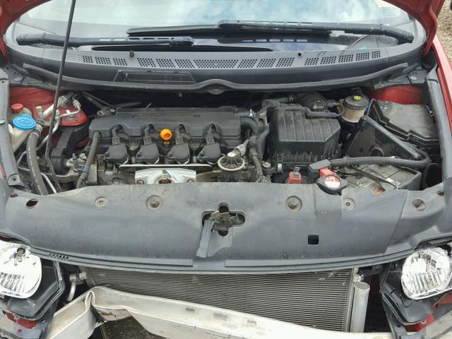 2HGFG129X8H518794 - 2008 HONDA CIVIC EXL წითელი ფოტო 7